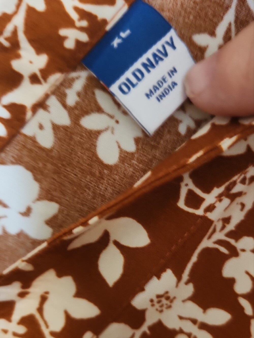 Women's Brown Floral Wrap Dress - Picture 2 of 8